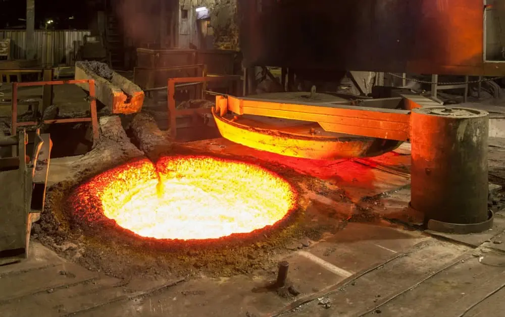 nấu chảy sắt