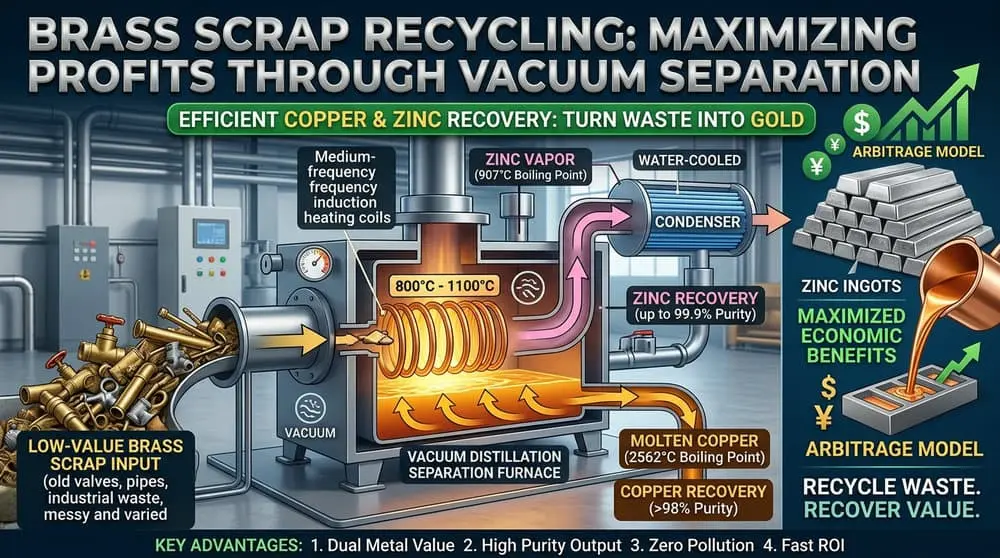 How Specialized Copper-zinc Separation Furnaces Enable the Efficient Recovery of Brass scrap